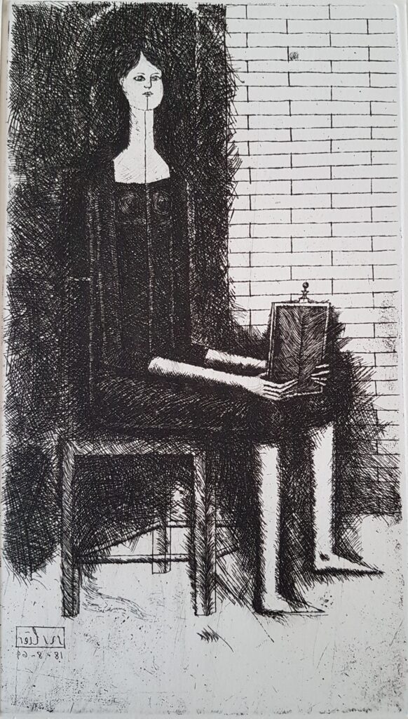 Mädchen mit Spiegel 1964