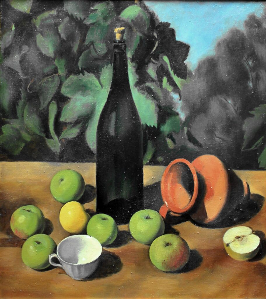 Nature morte mit rotem Krug 1953