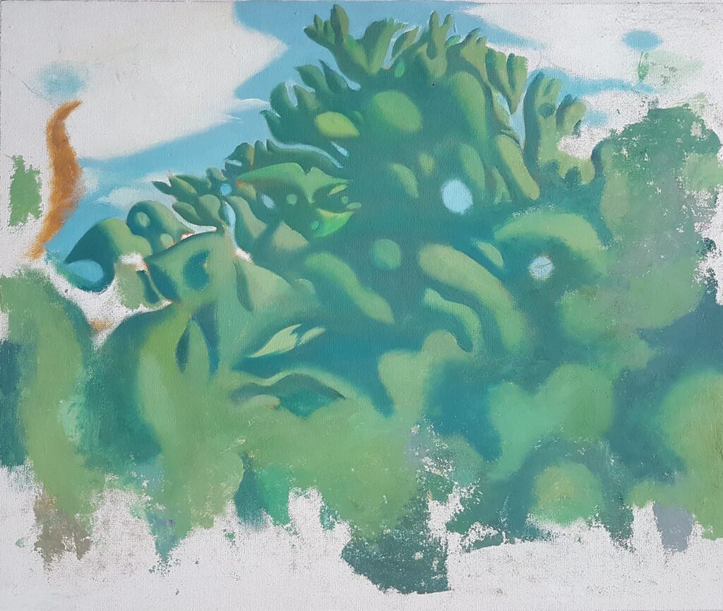 Bäume im Vormittagslicht Rozès 1978