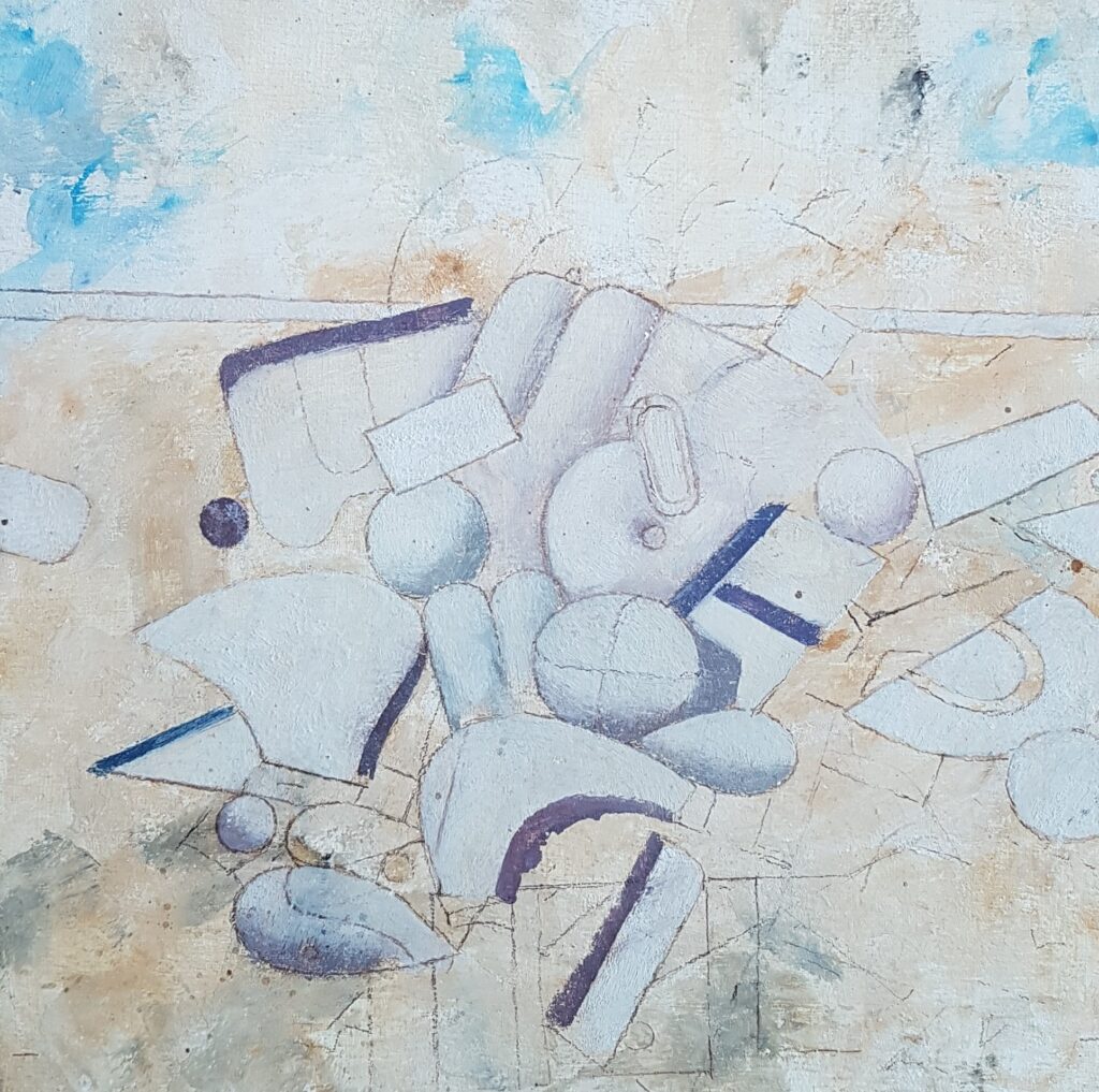 Assemblage d'éléments instables-La table de l'astronaute 1986