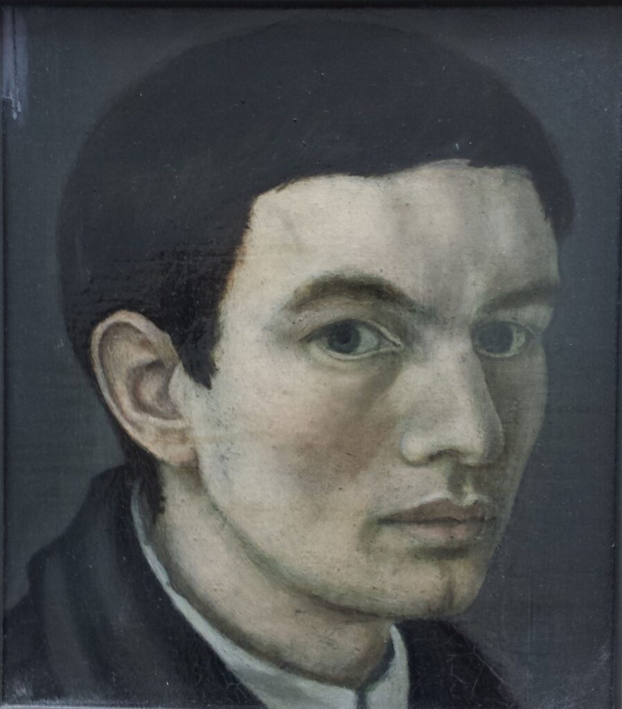 Selbstbildnis vor der Staffelei 1950